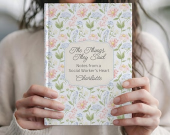 Custom Social Work Journal, Personalized MSW LCSW Notebook,  Graduation Gift, Flora School Social Worker Appreciation Gift, Case Manager