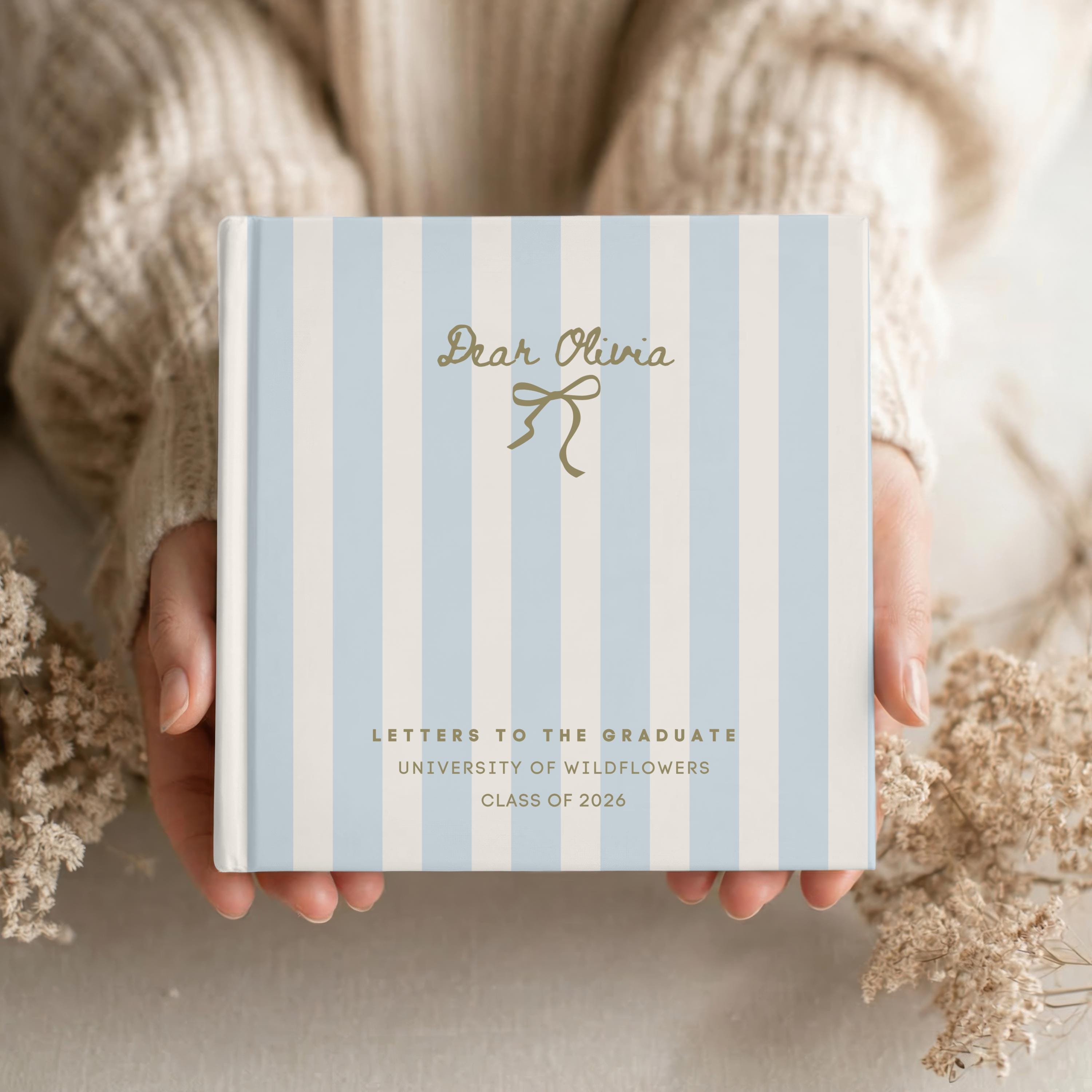 Personalized Graduation Photo Guest Book Letters to the Graduate