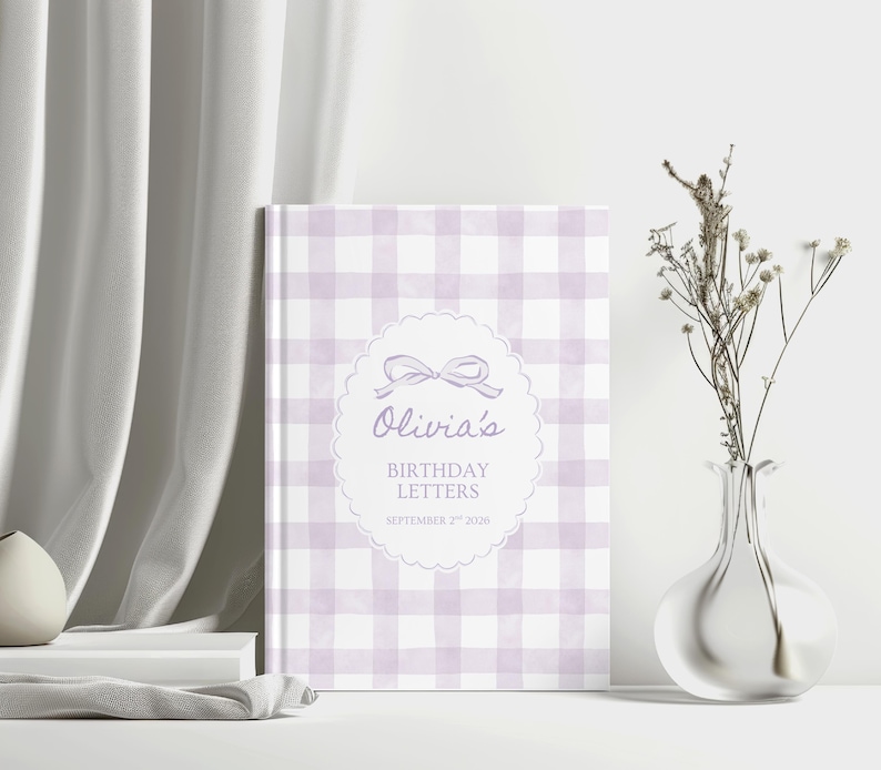 Personalized Birthday Letters Notebook, Custom Birthday Memory Book for ...