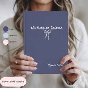 Diario de trabajador social con licencia de oyente / Cuaderno personalizado para terapeuta / Regalo para LCSW, LMSW y MSW / Diario de autocuidado y graduación en trabajo social