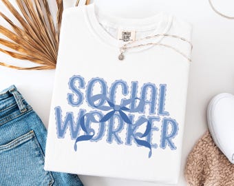 Soziale Arbeit Shirt | Comfort Colors® LCSW Tee | Schulratgeber Geschenk | ER Sozialarbeiter Shirt | MSW Abschlussgeschenk für den Monat der Sozialen Arbeit