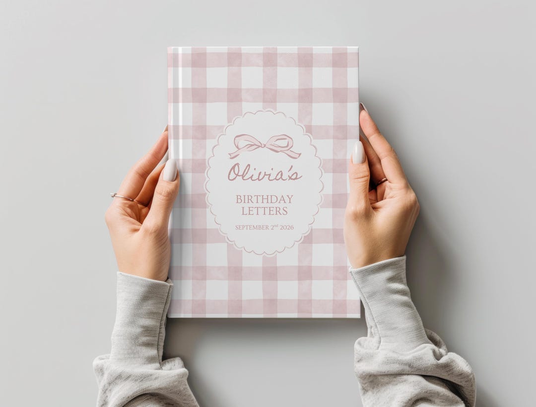 Personalized Birthday Letters Notebook, Custom Birthday Memory Book for ...