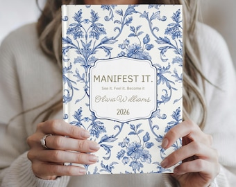 Personalized Manifestation Journal 2026 Custom Affirmation Notebook Manifest Planner Gift Graduation & New Beginning Journal Gift for Sister