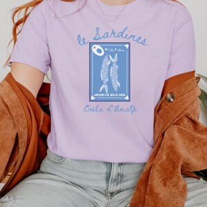 Sardines Shirt, Canned Fish T-Shirt, Gift for Foodie and Chef, Gift for Italian Lovers, Amalfi Coast Shirt, Comfort Colors Shirt, Italy Trip