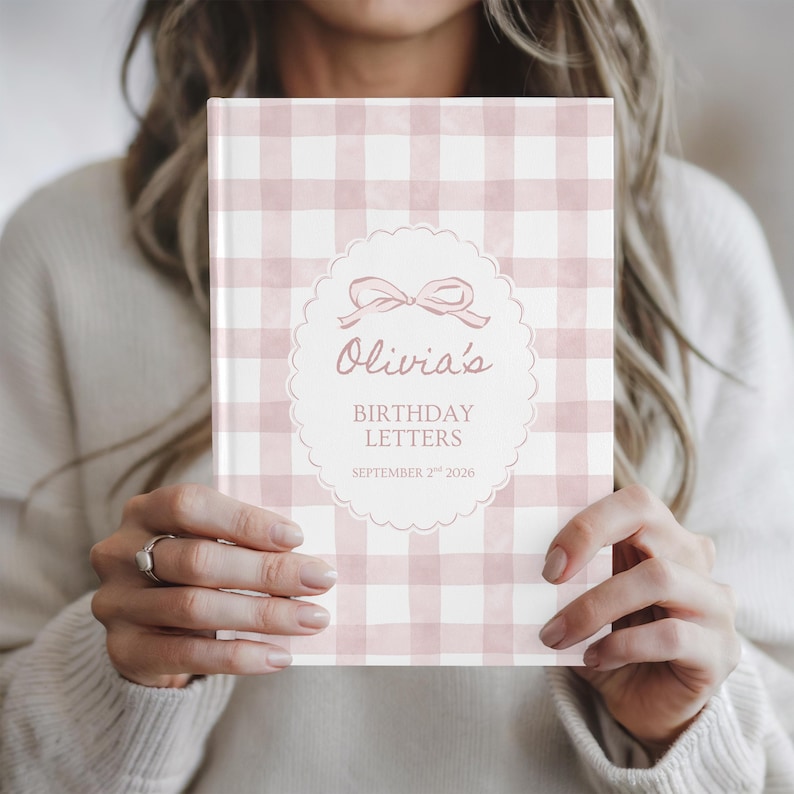 Personalized Birthday Letters Notebook, Custom Birthday Memory Book for ...