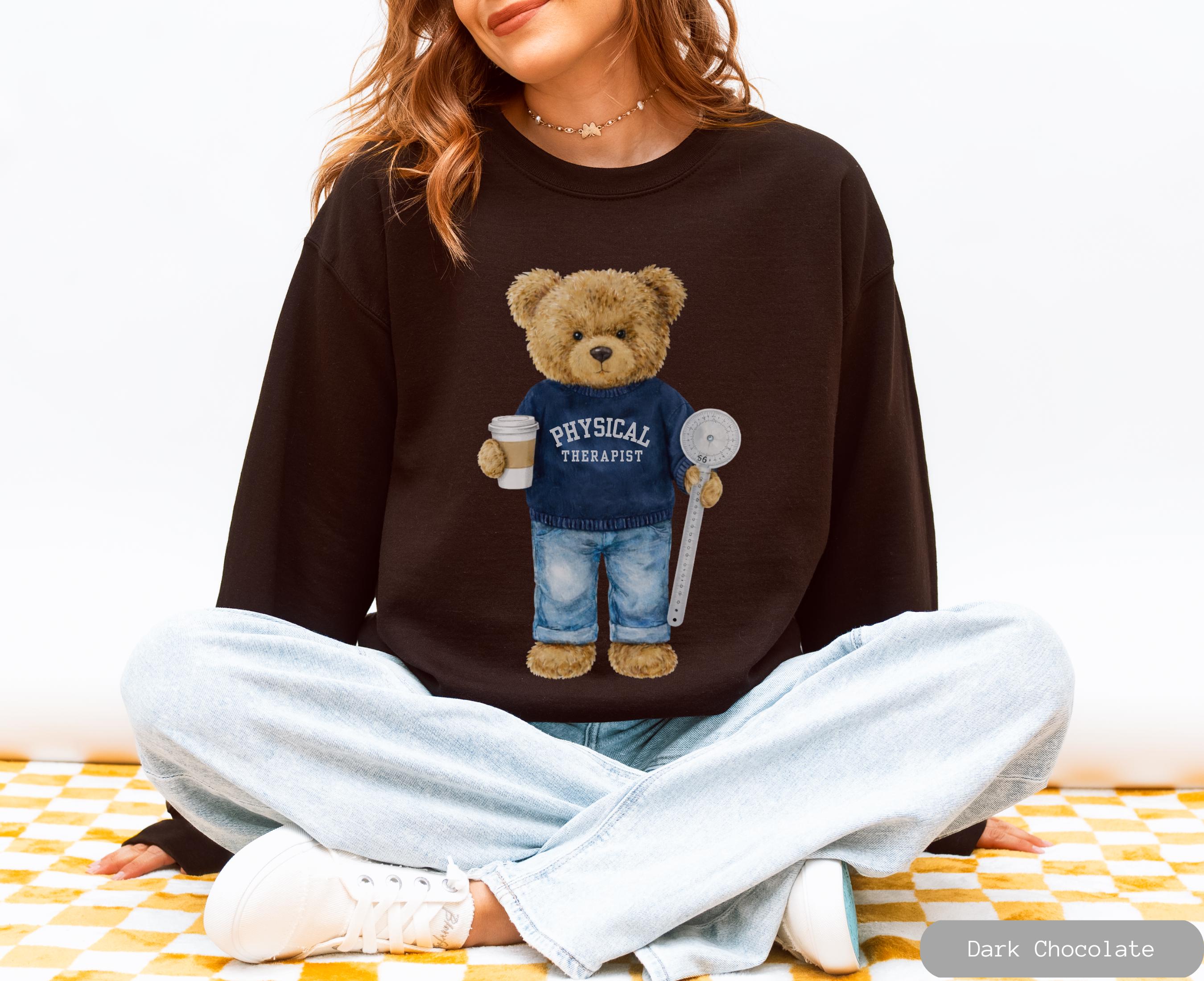 LOLIT PHYSIC GARDEN TEDDY SWEAT スウェット Physical Therapy Teddy Bear Sweatshirt, PT Gift for DPT, PTA