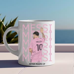 Lionel Messi Inter Miami Mug, Personalized Lionel Messi Mug, Unique Gift for Football Lovers, Soccer Fan Gift Idea,Personalized Football Mug