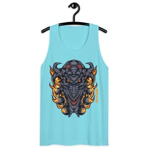Tank top Metal Flame Dragon – Men’s Premium Tank Top | Gothic Fantasy Gymwear Men’s premium tank top
