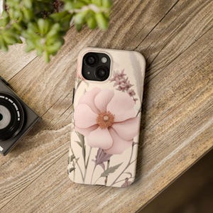 Bloemen telefoonhoesje, stevige telefoonhoes, beschermhoesje, harde buitenkant, cadeau voor bloemenliefhebbers, iPhone 15
