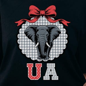 UA Elefant Bogen PNG SVG: Crimson Tide Maskottchen, Spieltag Sublimation (Digitaler Download)