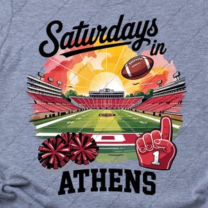Sabati ad Atene SVG Georgia art Stadio di calcio Design: Bulldogs Game Day - UGA Digital-File