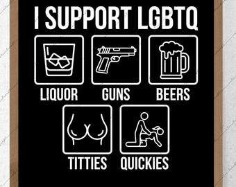 Diseño "Apoyo a la comunidad LGBTQ" / Arte divertido de memes para aliados (Descarga digital)