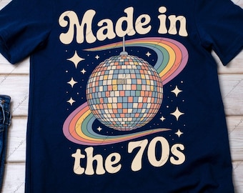 Ontwerp verjaardagsshirt jaren 70 retro: groovy png-/svg-clipart (digitale download