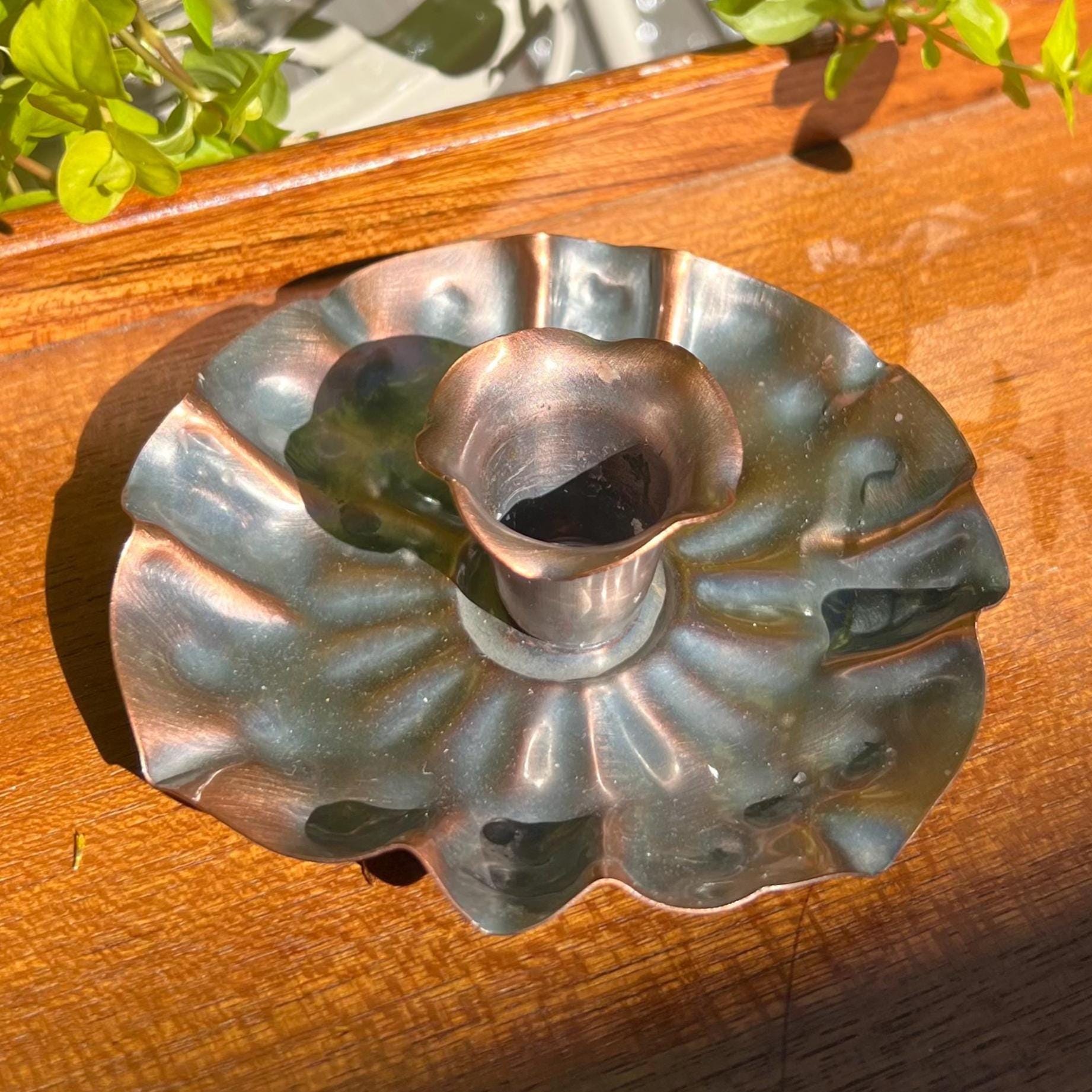 Gregorian Copper Candle Holder - Etsy