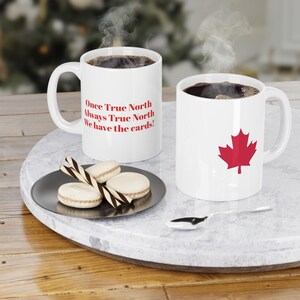 Tasse à café en céramique True North, tasse Canadian Pride, tasse à thé carte du Canada, cadeau souvenir feuille d'érable, buveurs réconfortants canadiens