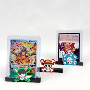 Sammelkartenhalter im One Piece-Design | Kartenhalter | Kartenständer | TCG-Kartenhalter | Toploader, Magnet Cases & PSA/Beckett/CGC