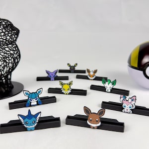 Sammelkartenhalter im Evoli Design | Kartenhalter | Tcg-Kartenhalter | Eeveelutions | Toploader | Magnet Case & PSA/Beckett/CGC/AOG Bild 4