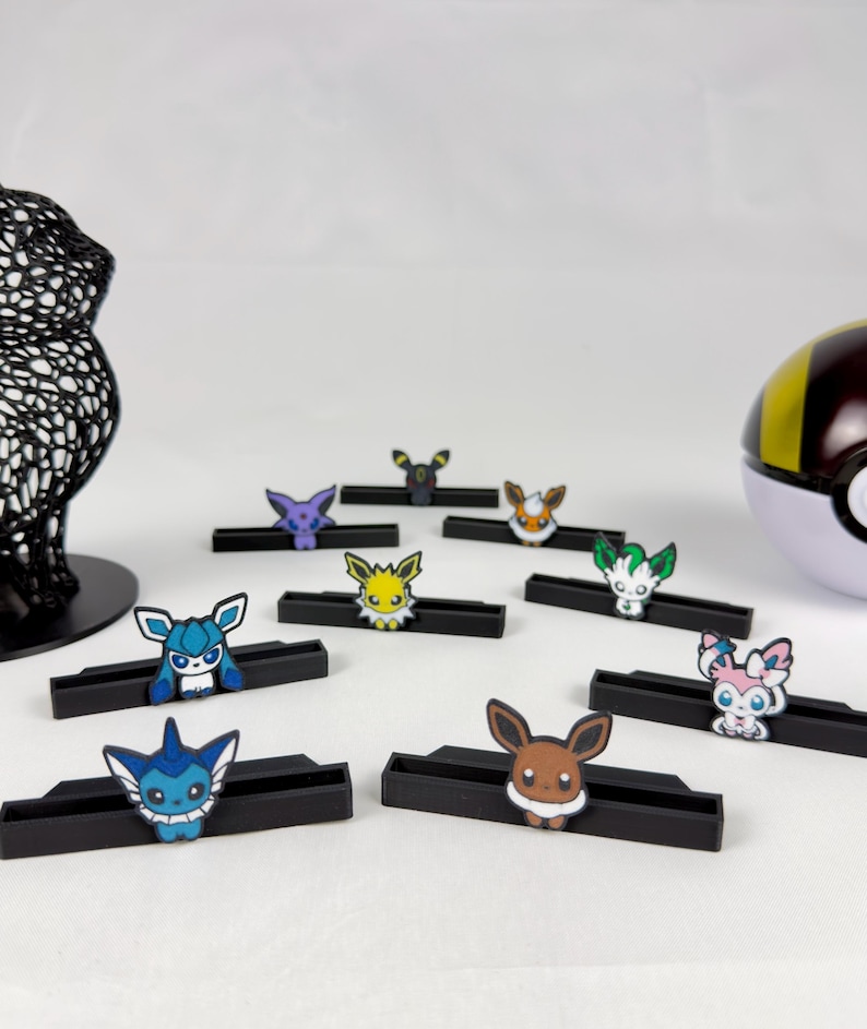 Sammelkartenhalter im Evoli Design | Kartenhalter | Tcg-Kartenhalter | Eeveelutions | Toploader | Magnet Case & PSA/Beckett/CGC/AOG Bild 4