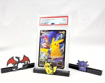 Trading Card Holder | Card Holder | TCG Card Holder | Pikachu Latias Latios Gengar Charizard | Toploader | Magnetic Case | PSA Beckett CGC AOG