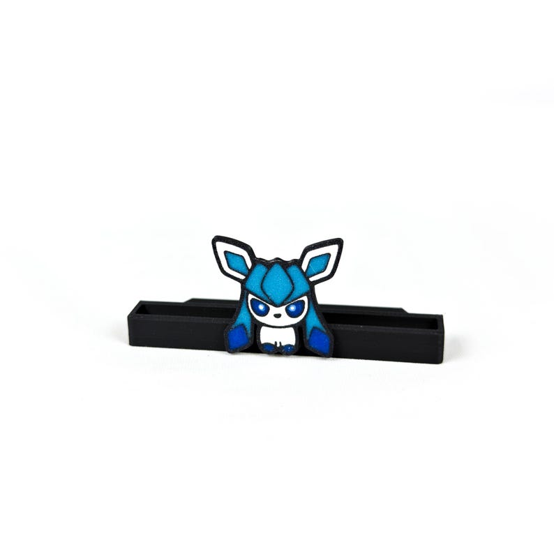 Sammelkartenhalter im Evoli Design | Kartenhalter | Tcg-Kartenhalter | Eeveelutions | Toploader | Magnet Case & PSA/Beckett/CGC/AOG Glaceon (Glaziola)