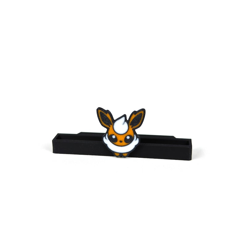 Sammelkartenhalter im Evoli Design | Kartenhalter | Tcg-Kartenhalter | Eeveelutions | Toploader | Magnet Case & PSA/Beckett/CGC/AOG Flareon (Flamara)