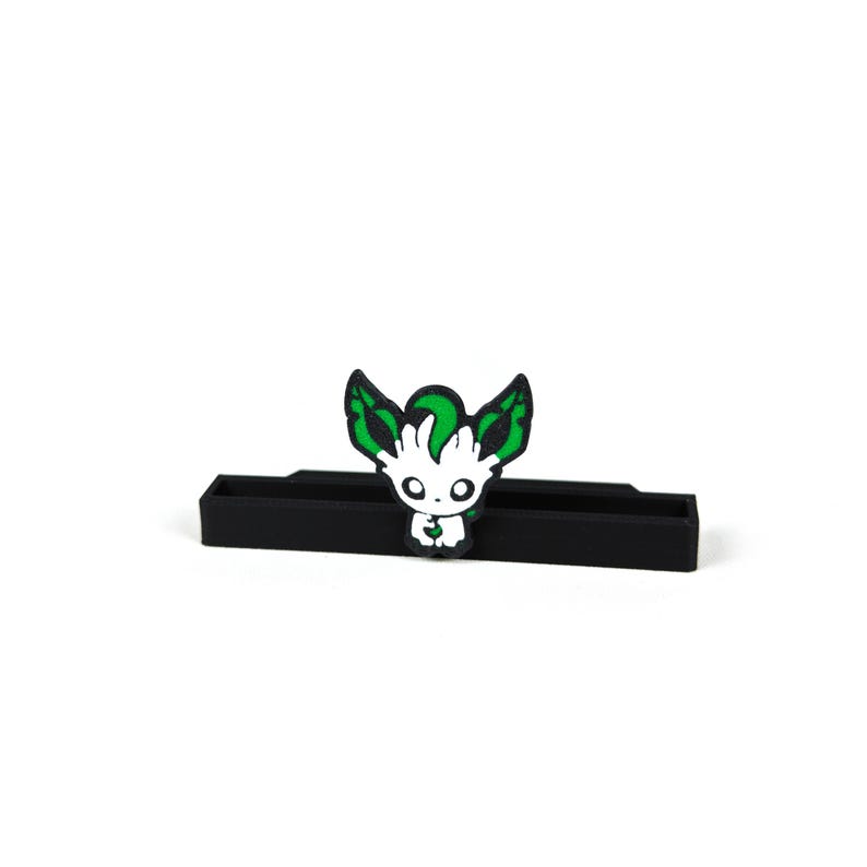 Sammelkartenhalter im Evoli Design | Kartenhalter | Tcg-Kartenhalter | Eeveelutions | Toploader | Magnet Case & PSA/Beckett/CGC/AOG Leafeon (Folipurba)