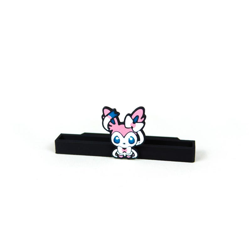Sammelkartenhalter im Evoli Design | Kartenhalter | Tcg-Kartenhalter | Eeveelutions | Toploader | Magnet Case & PSA/Beckett/CGC/AOG Sylveon (Feelinara)