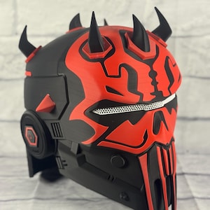 Armored Inspired Darth Maul Cosplaying Helmet