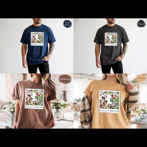 Comfort Colors Disney Toy Story polaroid-shirt, shirt You've Got a Friend in Me, Woody Buzz Jessie Rex Slinky Bullseye Graphic cadeau gezellig shirt afbeelding 6