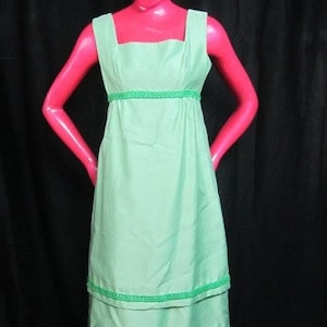 Abito da cocktail e maxi abito da stilista anni '60 - Lorrie Deb di San Francisco Dress - Abito lungo verde menta convertibile Abito da cocktail lungo formale