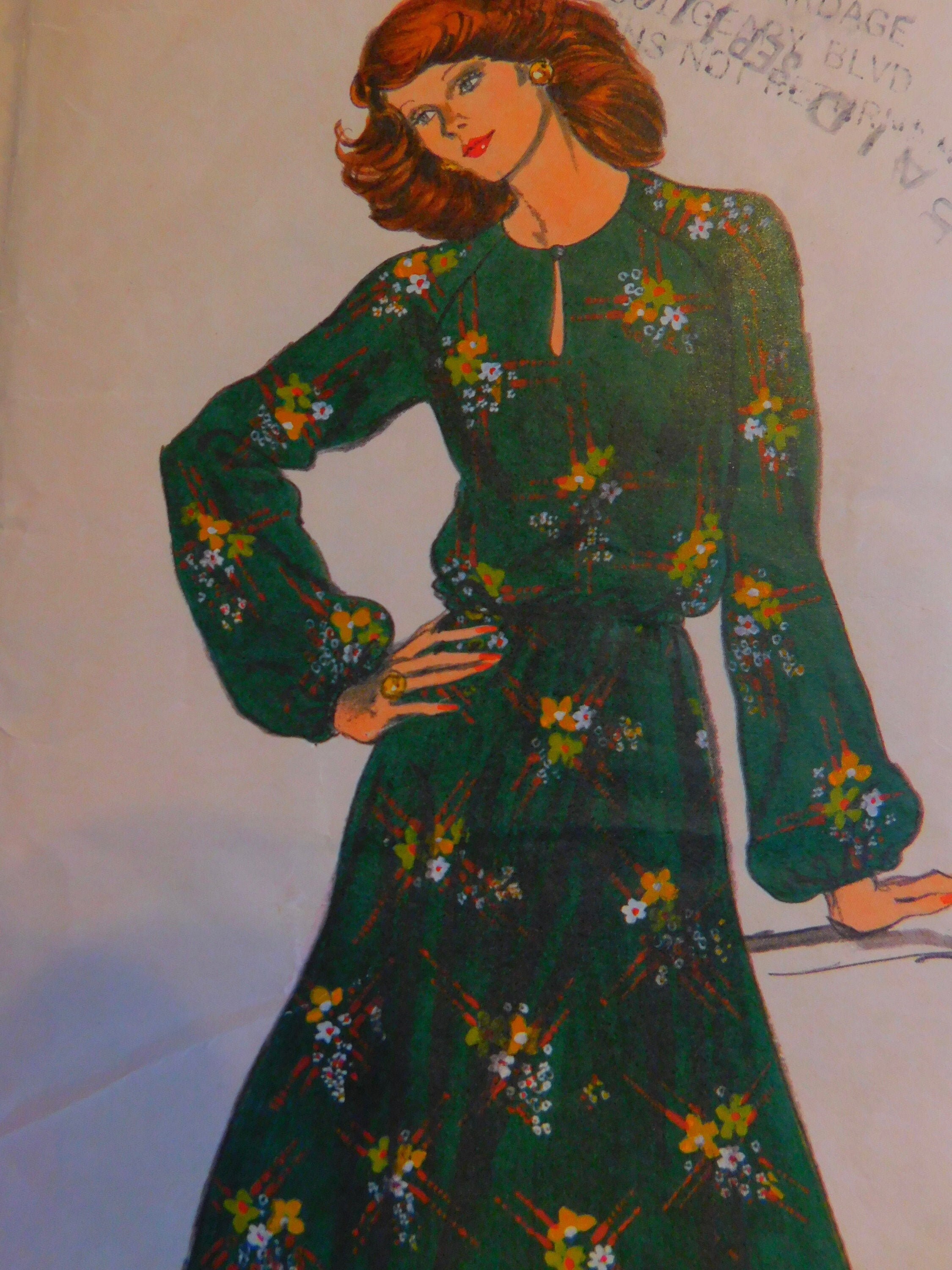3876 Butterick SEWING Pattern Misses Loose Fitting Dress Bateau Neckline Vintage 3876 Butterick SEWING Pattern Misses Loose Fitting Dress Bateau Neckline Vintage
