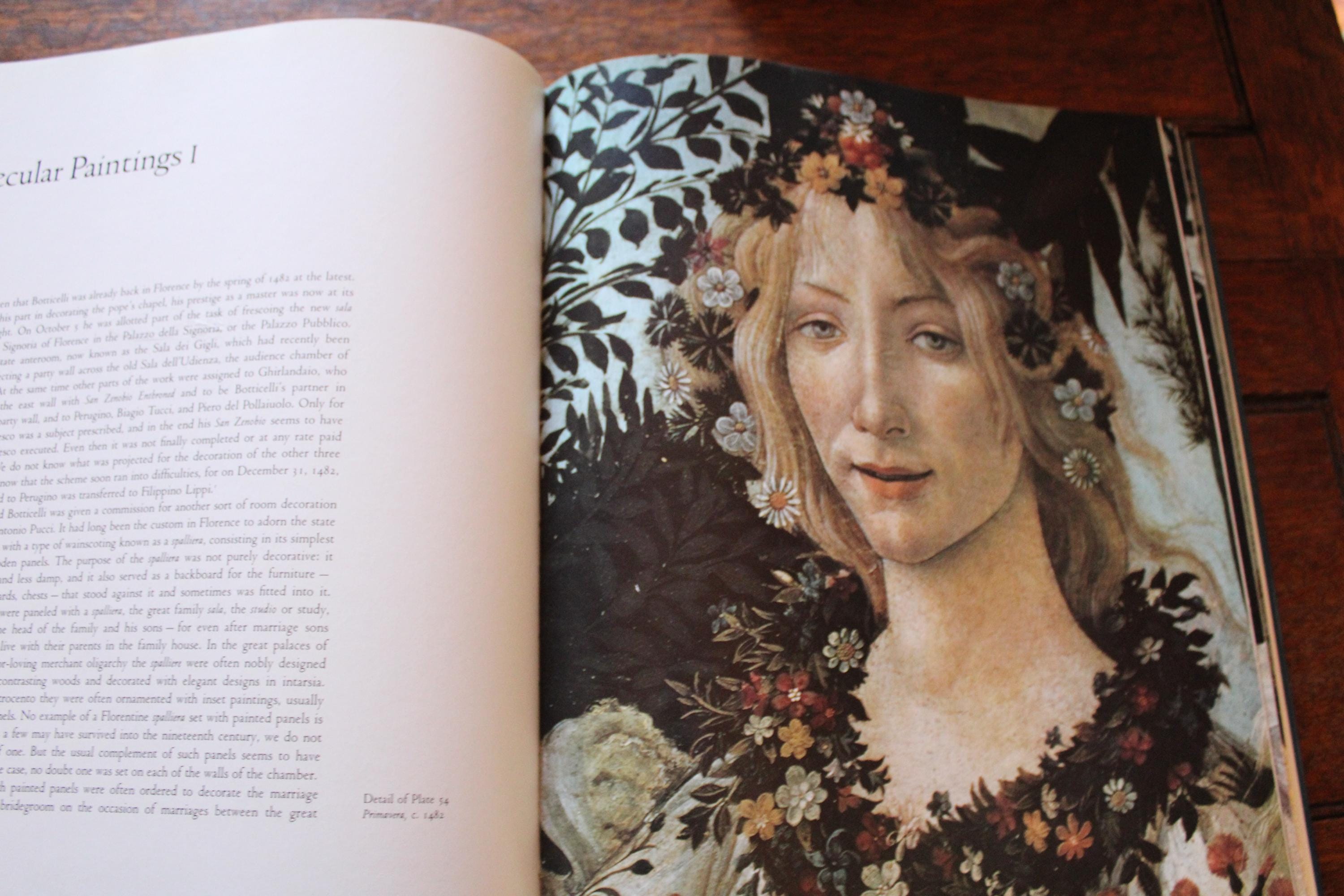 Botticelli Life and Work by Ronald Lightbown - Big Botticelli