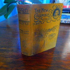 Vintage Charles Dickens Book - The Columbus Edition Hardcover Edition of Barnably Rudge and Edwin Drood - Worn Old Dickens Book
