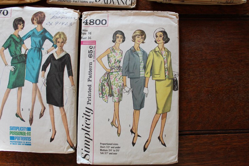1960's Advance Suit Dress Pattern – Bust 32” - No. 9889