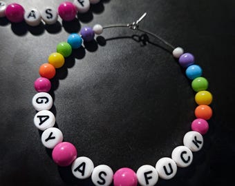 GAY AS FUCK Statement Hoop Earrings