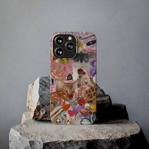 Y2K Collage iPhone Case | Retro Scrapbook Style