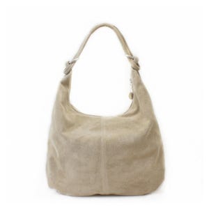 Premium Wildleder Hobo Umhängetasche - Lässige Damen Echtleder Handtasche UK