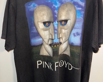 Vtg PINK FLOYD 1994 European Tour Shortened and Faded Black T