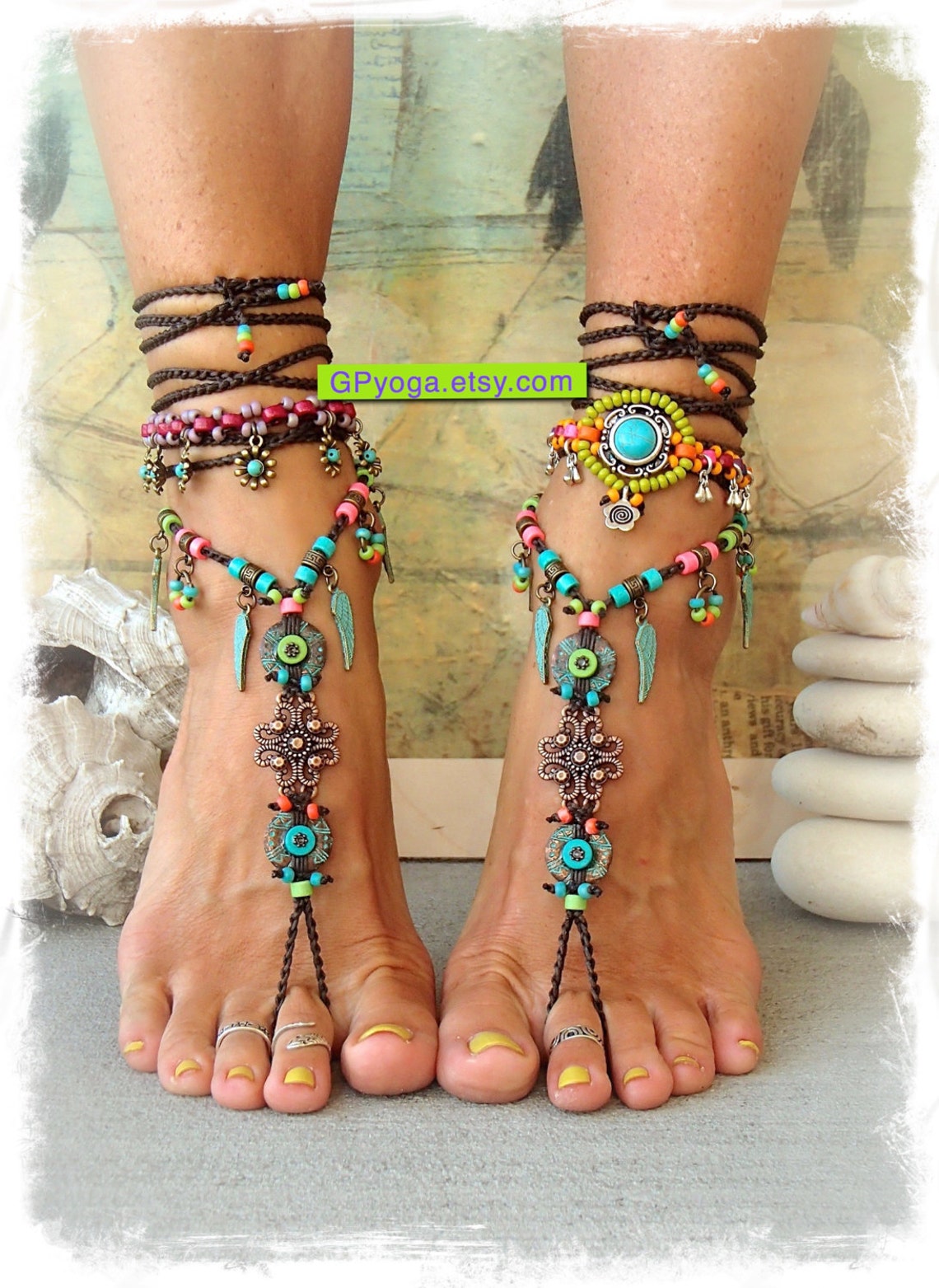 boho barefoot sandals