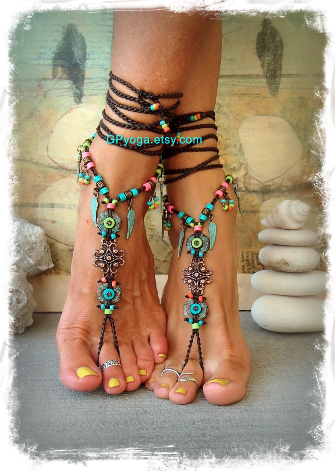 boho barefoot sandals