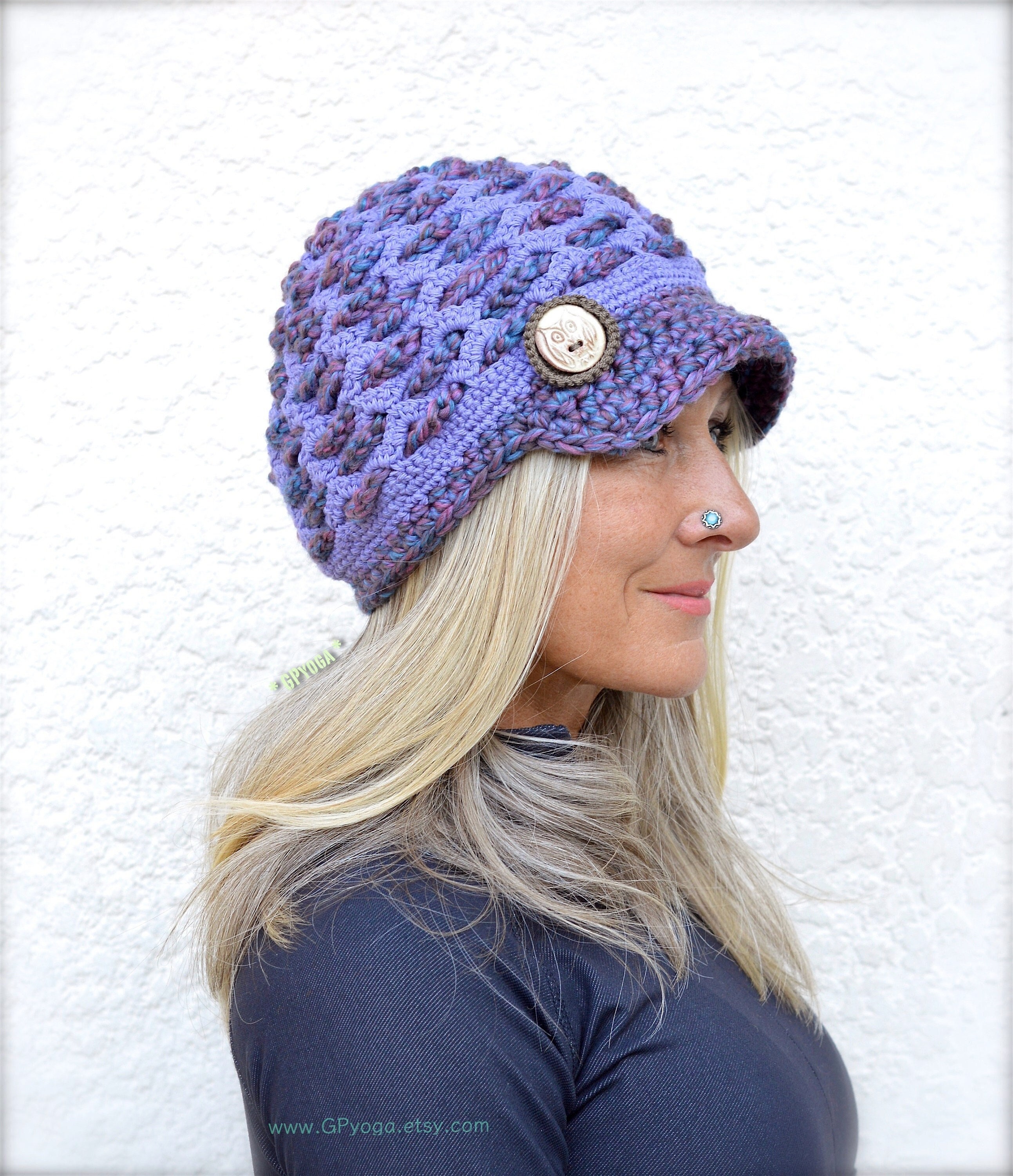 Slouchy Beanie Crochet Slouch Hat 