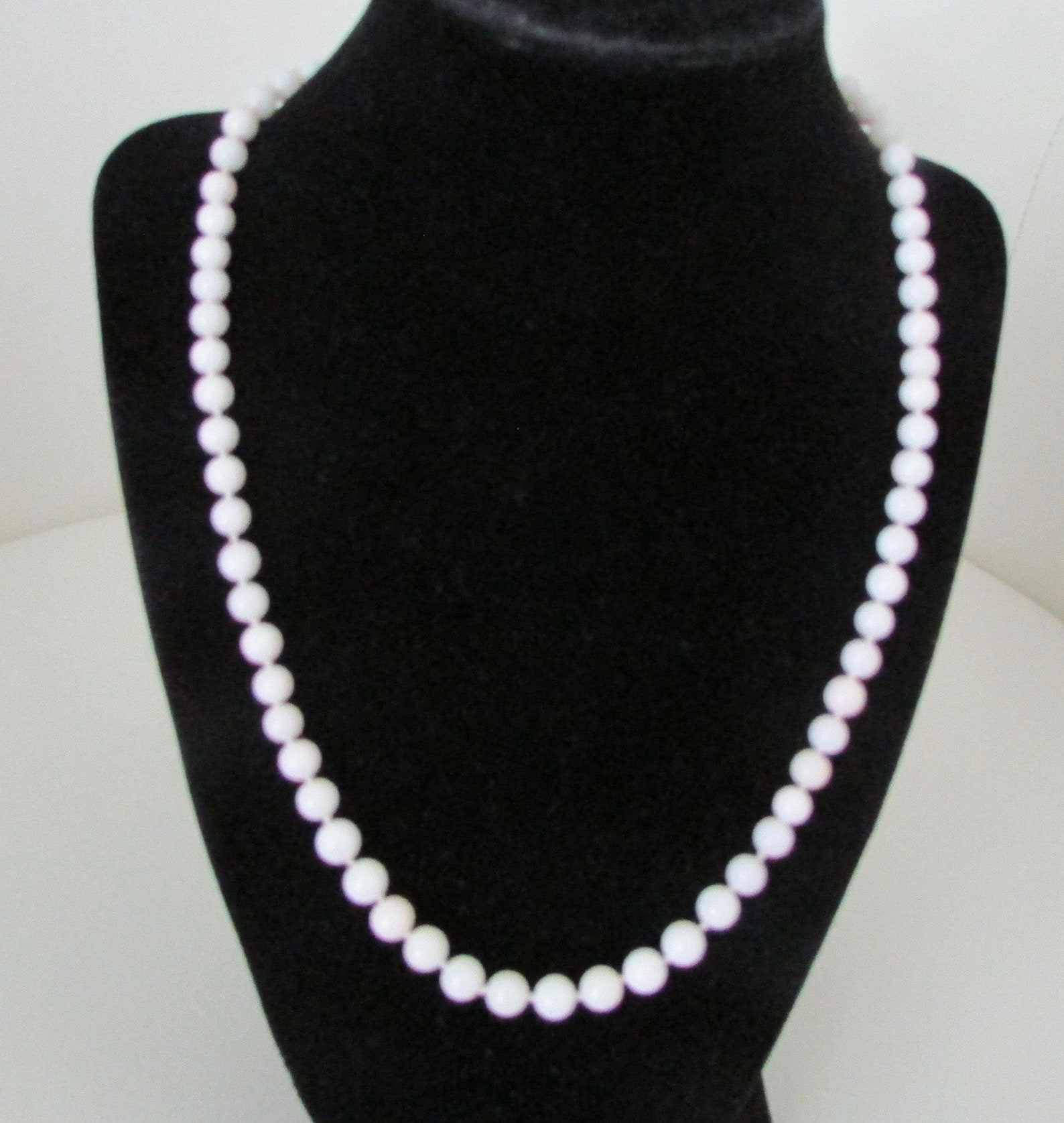 White Coral Necklace Etsy