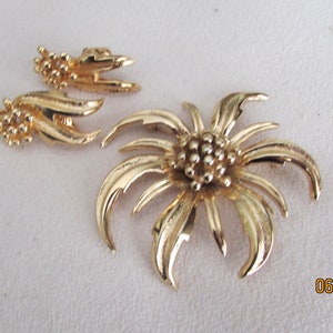 Marcel Boucher  Brooch and earrings set marked Marboux