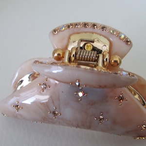 Vintage hair clip with AB rhinestones