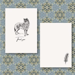 Ink Wolf thank you card