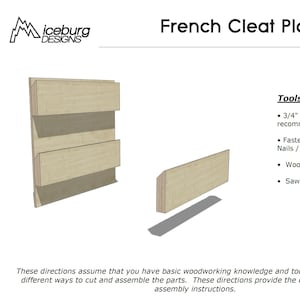 French Cleat Wall Plans - V2