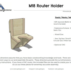 French Cleat Cordless Router Holder Plans