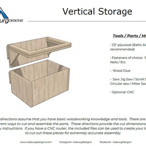 French Cleat Vertical Storage Plans