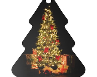 Kerstboomornament - metalen ornament - kerstverlichting - decoratie geschenkdoos - 4 ontwerpen