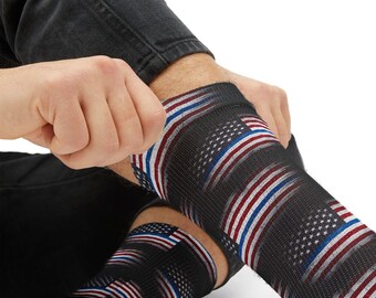 Fines chaussettes bleues drapeau américain | Chaussettes